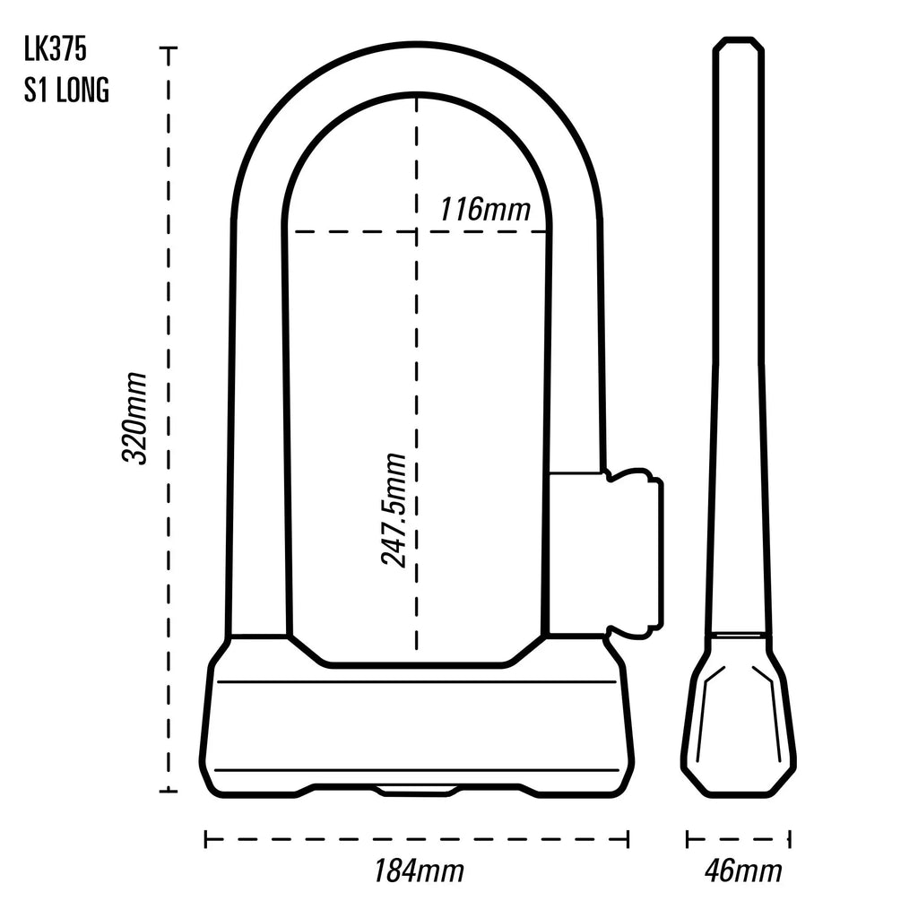 Oxford Grinder S1 U-Lock