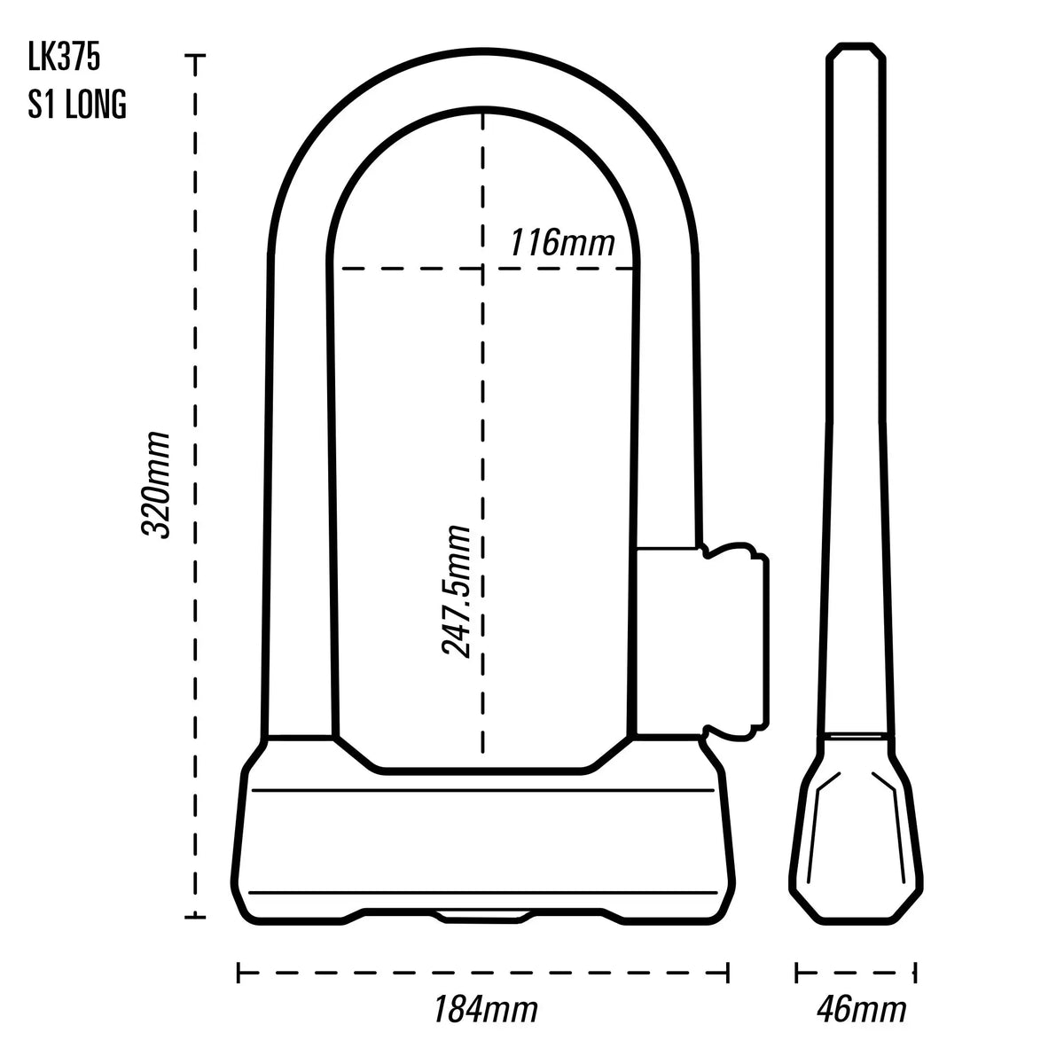 Oxford Grinder S1 U-Lock